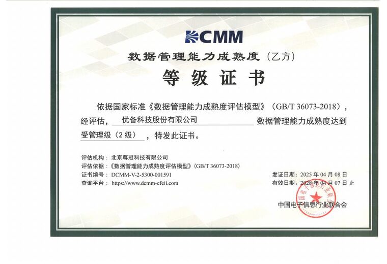 DCMM Data Management Capability Maturity – Level 2